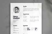 Elegant Resume, a Resume Template by Saman Osama (Thumbnail 1 of 3)