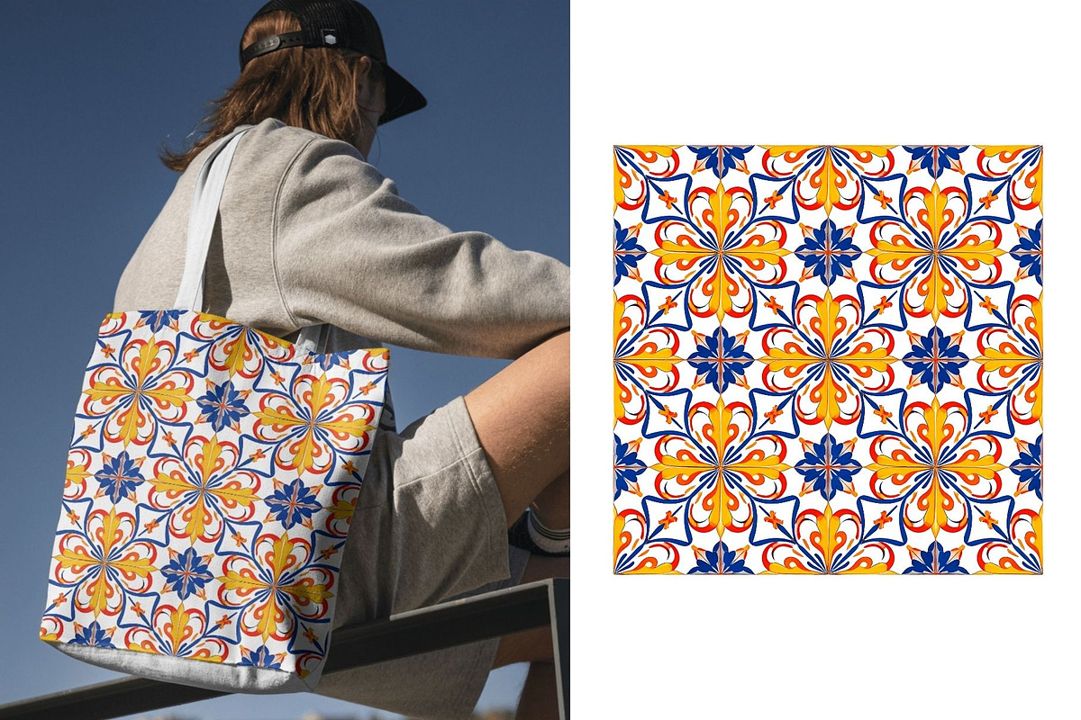 Portuguese Tiles Pattern Collection, a Pattern Graphic by Anna Design Studio (Photo 14 of 17)