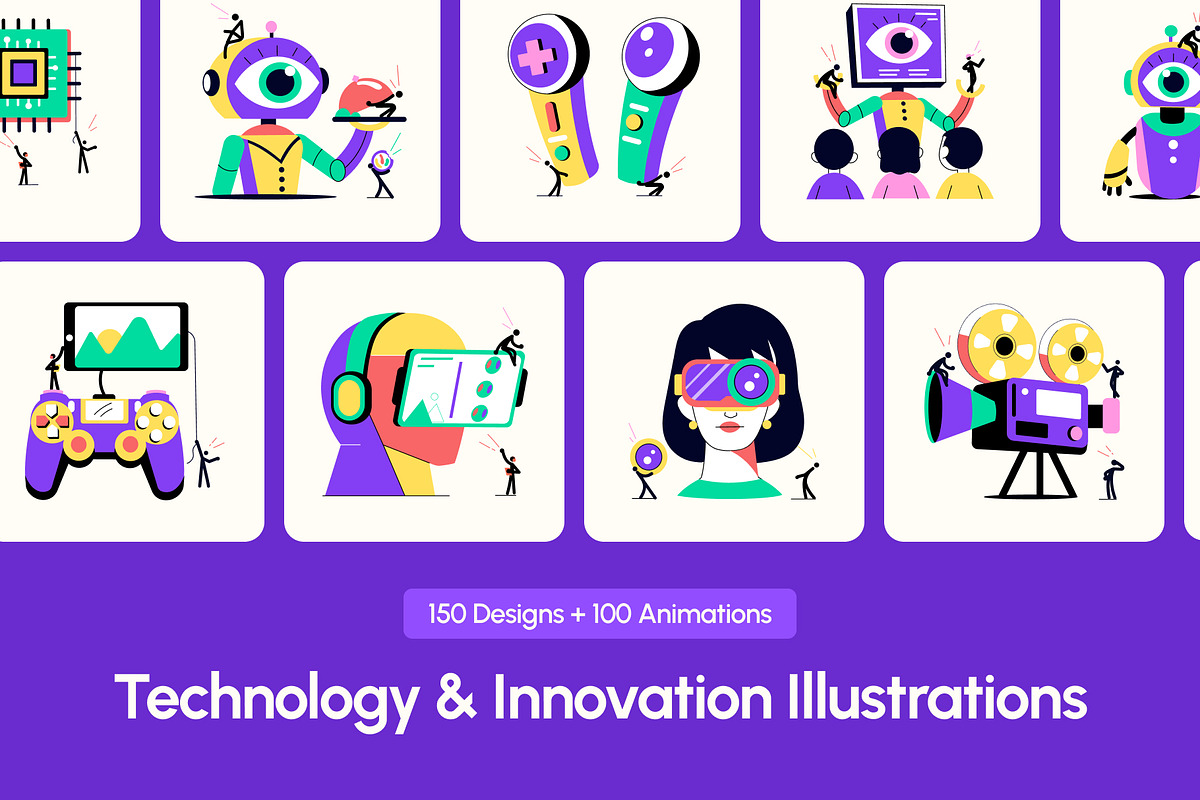 Technology and Innovation Bundle, a Technology Illustration by Brickclay (Photo 1 of 16)