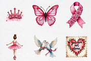 Breast Cancer Awareness Postage Stam, an Illustration by CrexoraLab (Thumbnail 4 of 5)