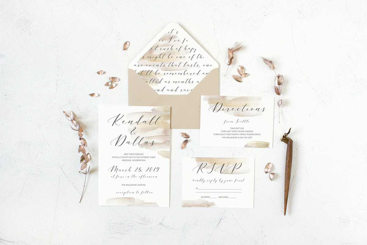 Rather Pale Script, Logos & Clipart preview 5