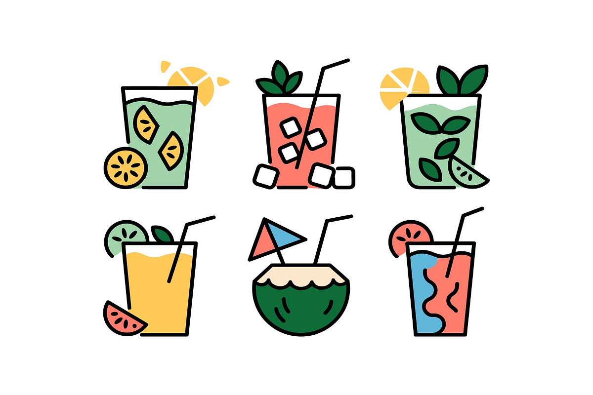Summer Drink Mega Vector Set, an Object Graphic by Gfx_Store (Photo 13 of 13)