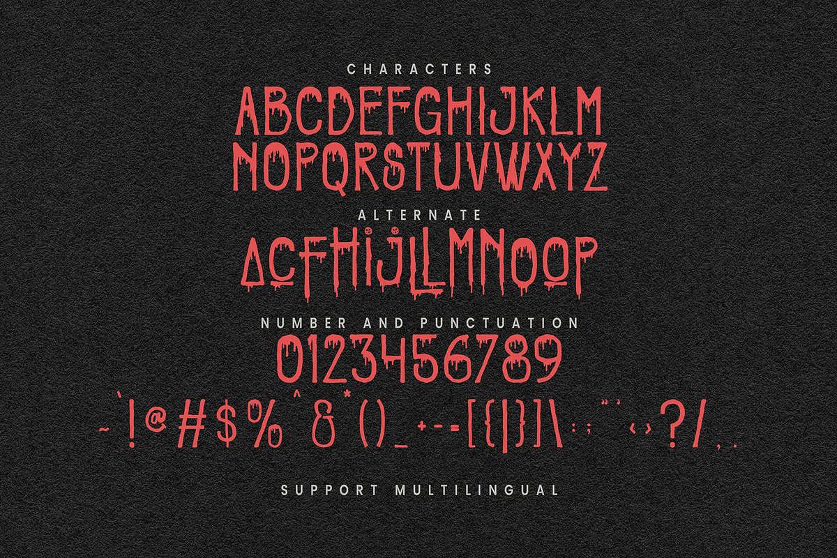 Faols Buloed Dripping Horror Display, a Sans Serif Font by Maulana Creative (Photo 7 of 7)