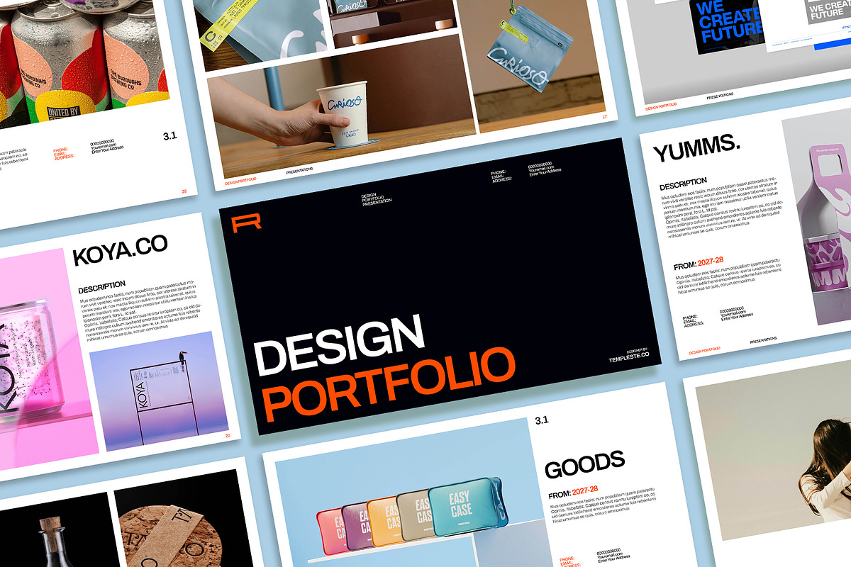 Design Showcase / Portfolio Template, a Presentation Template by Templeste (Photo 1 of 6)