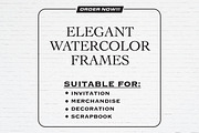 Hand Drawn Watercolor Frames Bundle, a Decorative Illustration by Guavanaboy (Thumbnail 3 of 3)