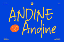 CS Andine – Handwriting Font