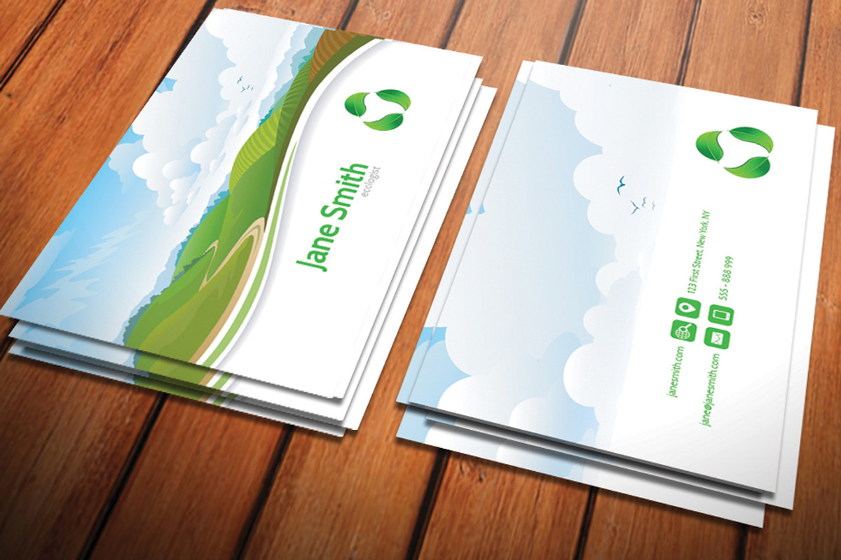 Ecology Business Card, a Business Card Template by Crazyleaf (Photo 4 of 5)