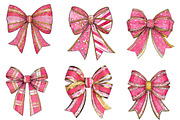 Christmas Bow clipart, an Illustration by CreationArt (Thumbnail 5 of 5)