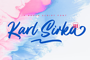 Karl Sirka, a Script Font by Colllab Studio (Thumbnail 1 of 18)