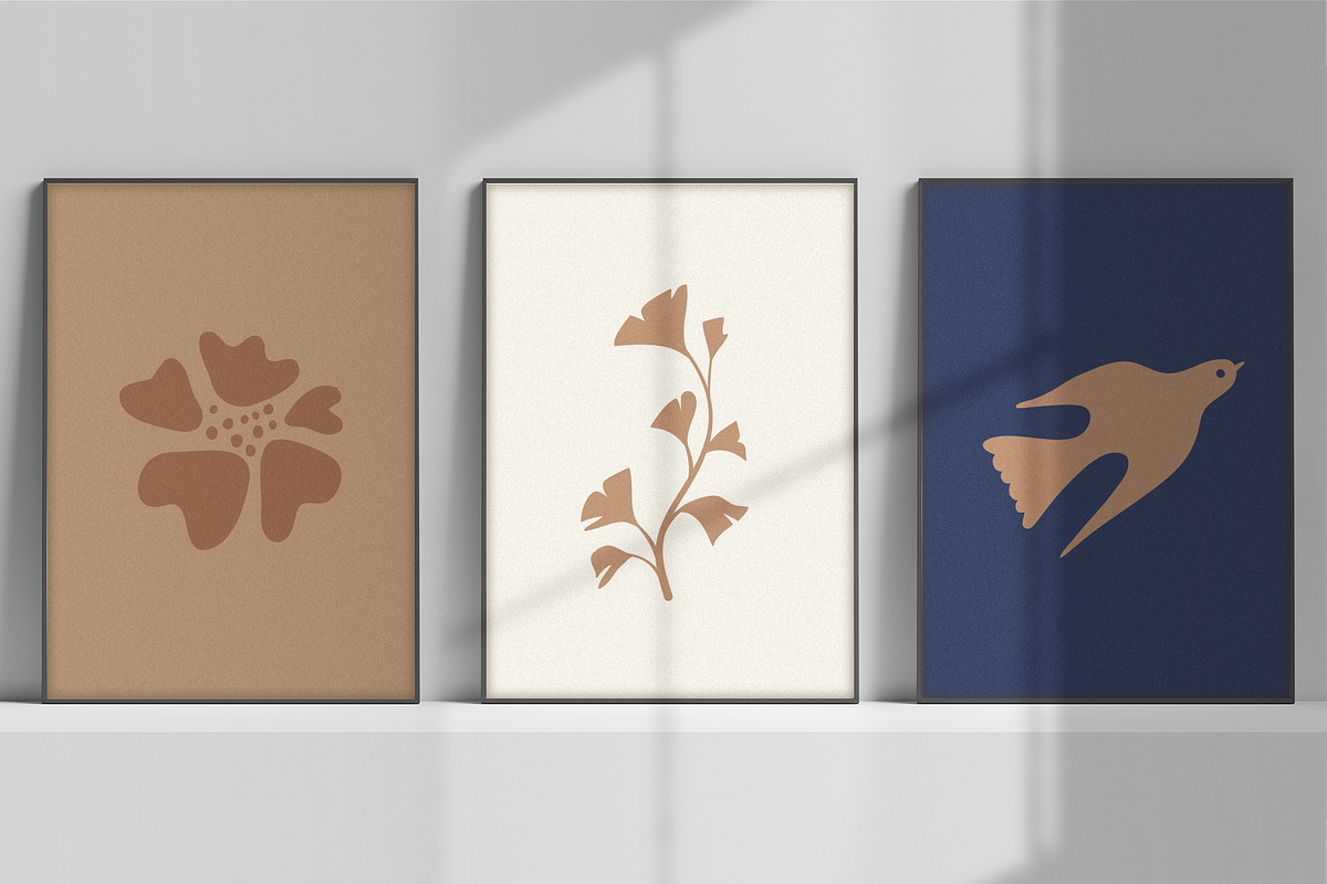 Birds and flowers - vector elements, a Background Graphic by venimo (Photo 5 of 6)