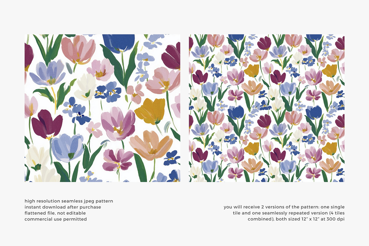 wildflower seamless pattern bundle, a Pattern Graphic by Patishop Art (Photo 7 of 15)