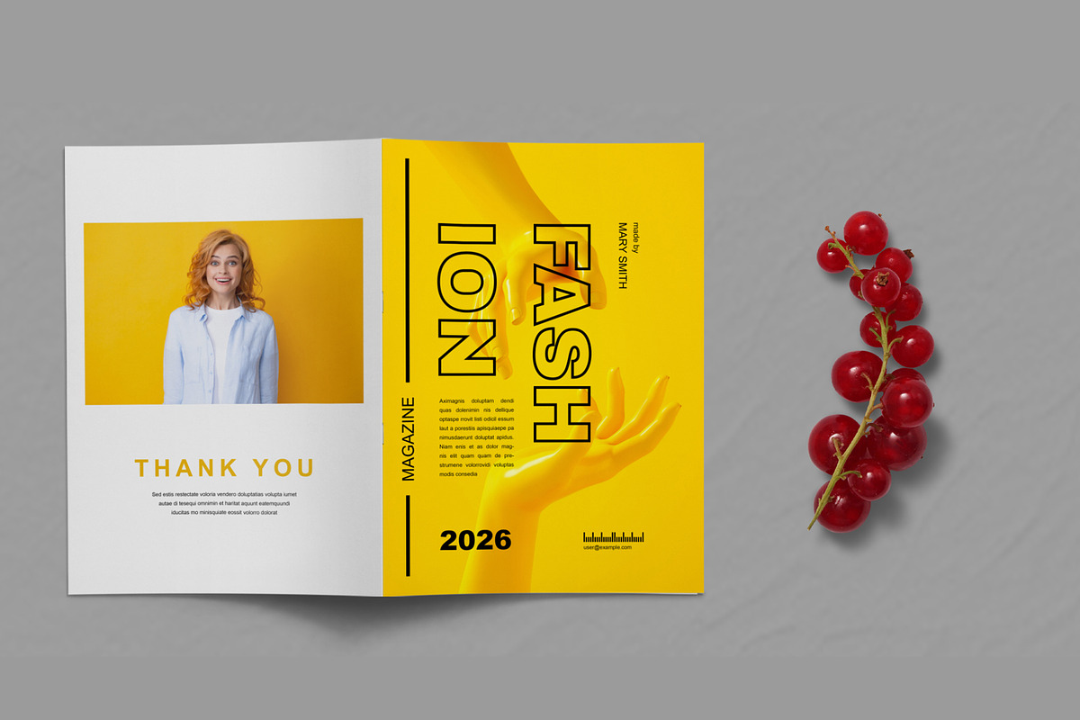 Yellow and Black Magazine Layout, a Magazine Template by ContestDesign (Photo 4 of 4)
