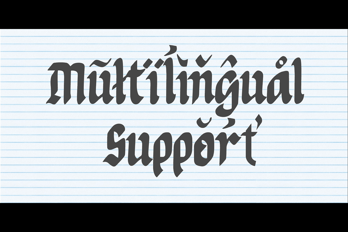 Eticav- Handwritten Blackletter Font, a Blackletter Font by Lurinzu Studios (Photo 2 of 10)