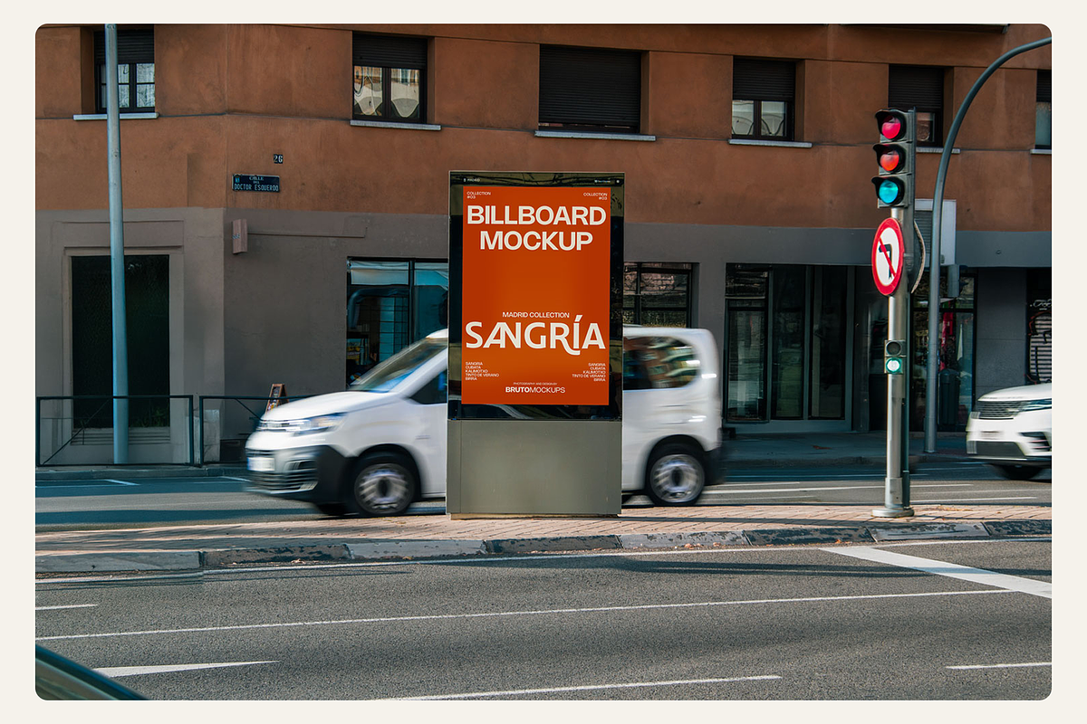 Citylight Billboard Mockup PSD, an Advertising Mockup by Bruto Mockups (Photo 3 of 3)