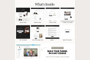 Systeme.io Simply Noir Funnel, a Landing Page Template by Hayley's Digital Hub (Thumbnail 3 of 10)