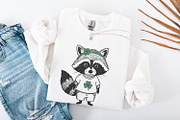 Funny Raccoon St Patricks Day PNG,, an Illustration by SharpMarketplace (Thumbnail 4 of 9)