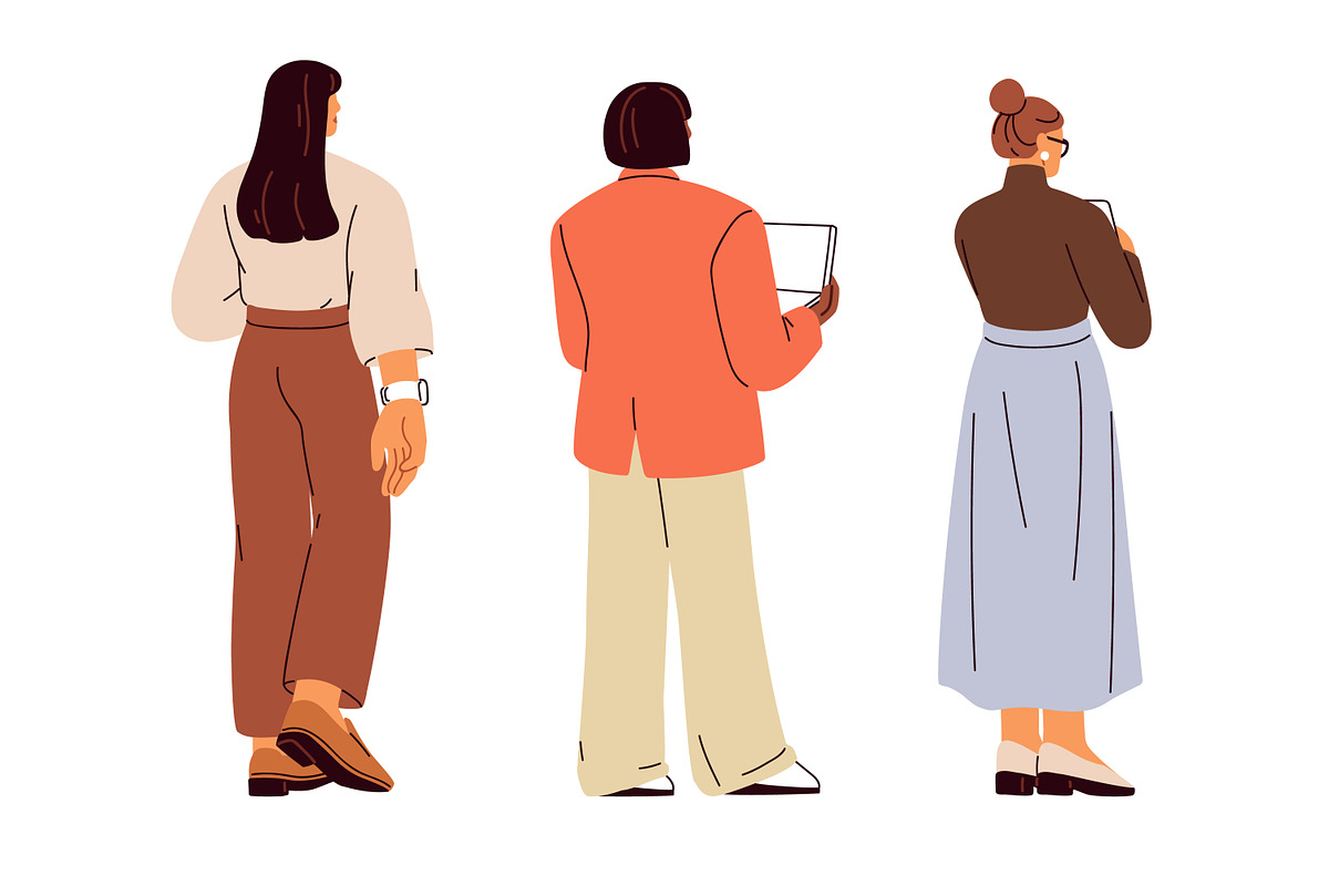 Business people, back view set, a Person Illustration by Good Studio (Photo 2 of 5)