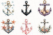 Summer Anchor Clipart, an Illustration by OK Design (Thumbnail 4 of 5)