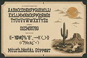 Western Vintage - Slab Serif Font, a Slab Serif Font by Font Liner (Thumbnail 10 of 10)