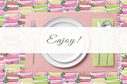Macarons and blueberry 2, a Pattern Graphic by Yummy (Thumbnail 10 of 10)