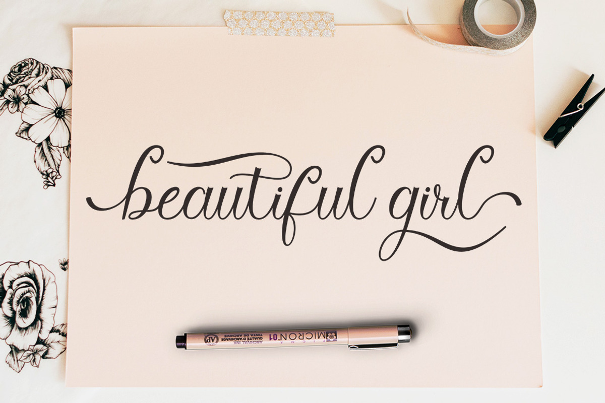 Cynthia Script, a Script Font by Rotterlab Studio (Photo 3 of 8)