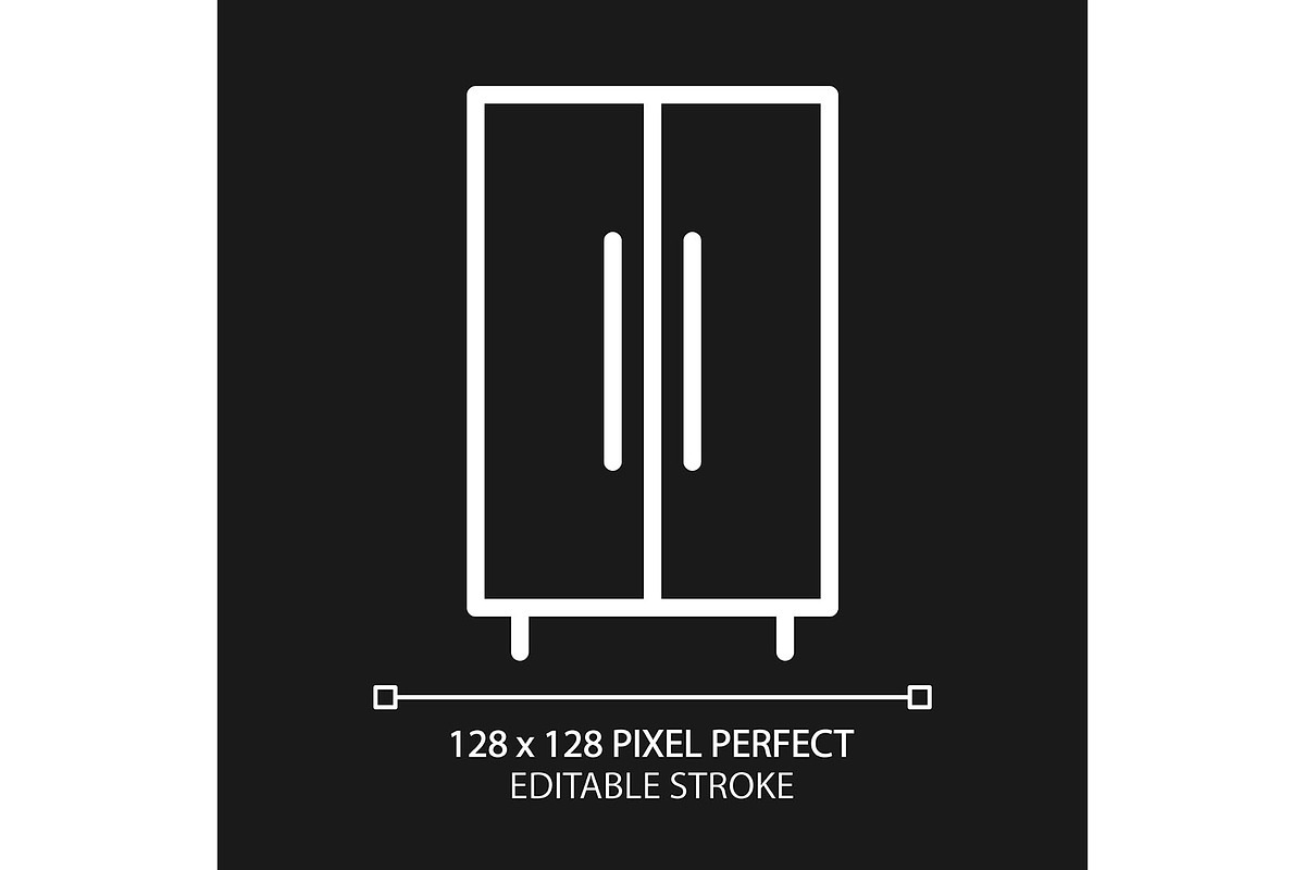 Wardrobe closet pixel perfect white, an Icon by IMG Visuals