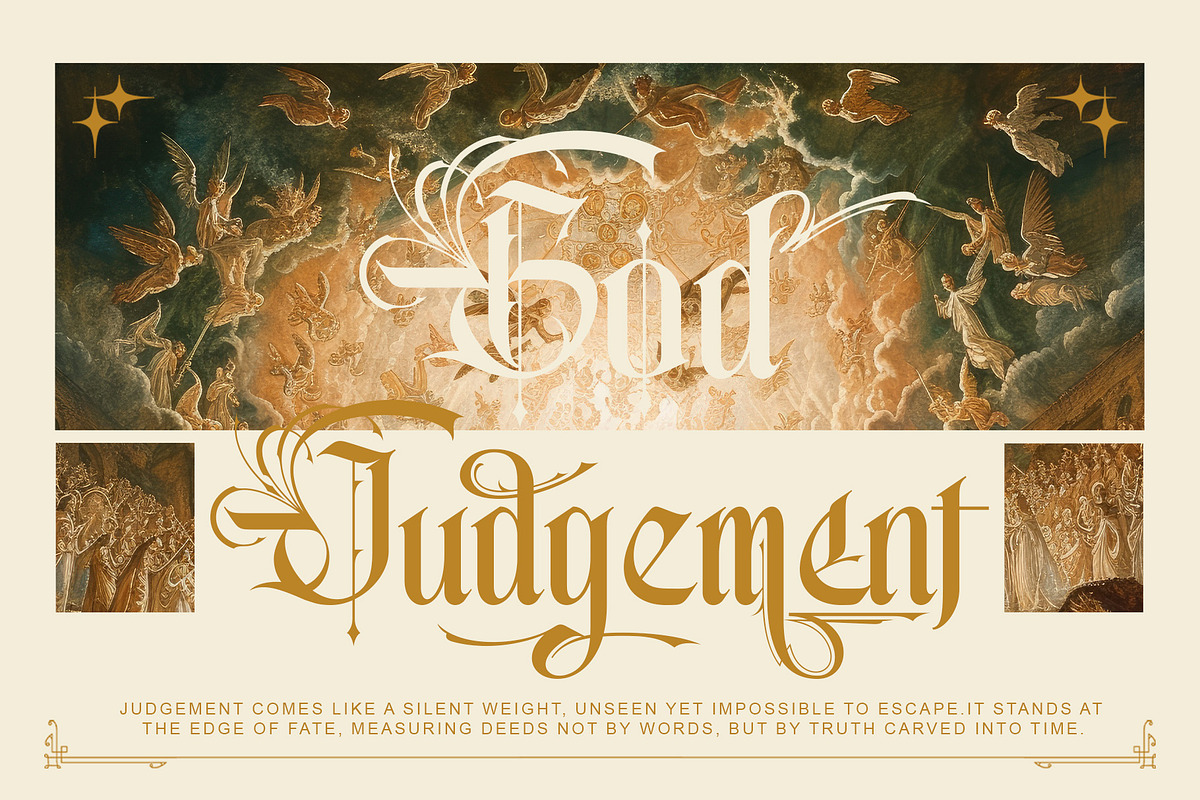 Highcrest Elegant Blackletter Font, a Blackletter Font by Letterara (Photo 6 of 15)
