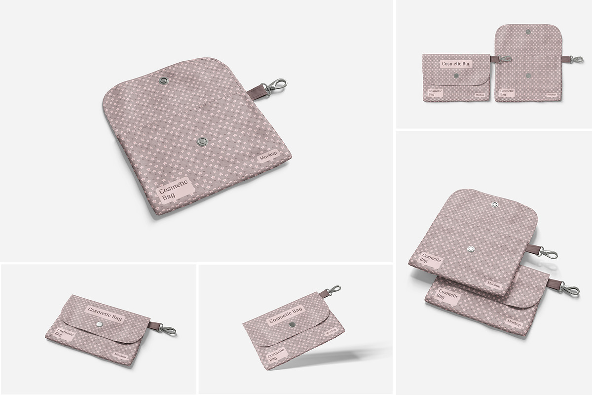 Cosmetic Bag Mockup PSD, an Advertising Mockup by Indah (Photo 1 of 6)