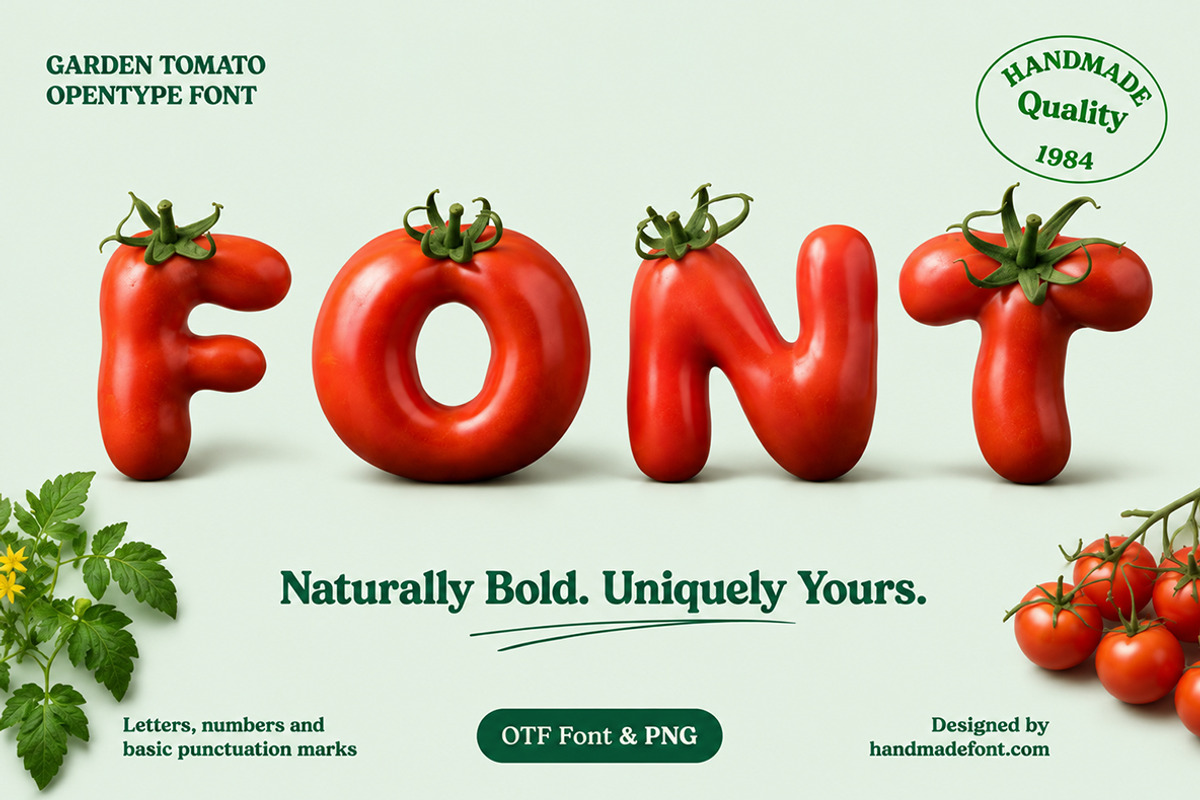 Garden Tomato Font, a Sans Serif Font by Handmadefont (Photo 15 of 15)