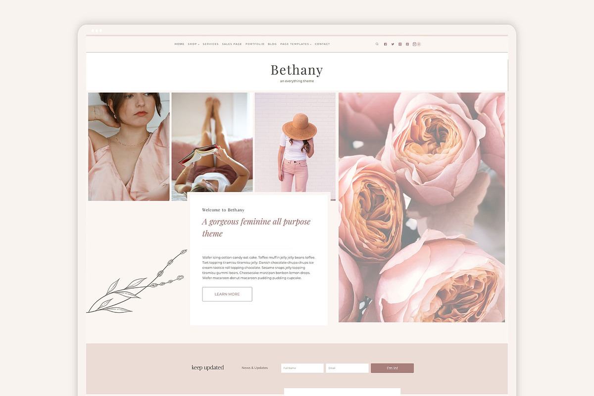Bethany ~ Wordpress Kadence Theme, a WordPress Template by StylishDesignMe (Photo 1 of 7)