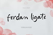 Ferdan Ligate Modern Ligature Script, a Script Font by gracetype_studio (Thumbnail 1 of 12)