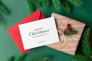 Christmas Greeting Card Mockup