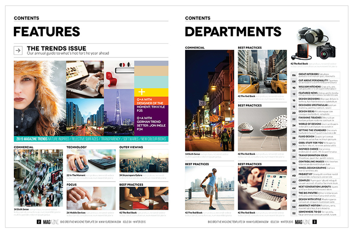 Magazine Template InDesign 05, a Magazine Template by Love Graphic Design (Photo 10 of 34)