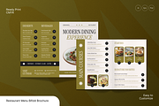 Restaurant Menu Bifold Brochure, a Brochure Template by Annora Studio (Thumbnail 1 of 6)