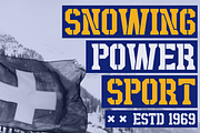 Disway - A Modern Stencil Sport Font, a Slab Serif Font by Marvadesign (Thumbnail 2 of 6)