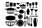 Mid Century Mod Kitchen Graphics, an Icon by Little Star Creative (Thumbnail 2 of 3)