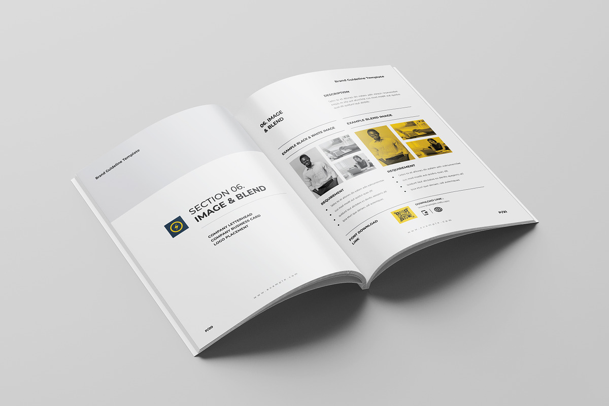 Brand Guideline Template, a Brochure Template by Spark_Creative (Photo 11 of 18)
