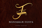 Froero Monogram font, Luxury Logo, a Script Font by Tanondesign (Thumbnail 1 of 4)