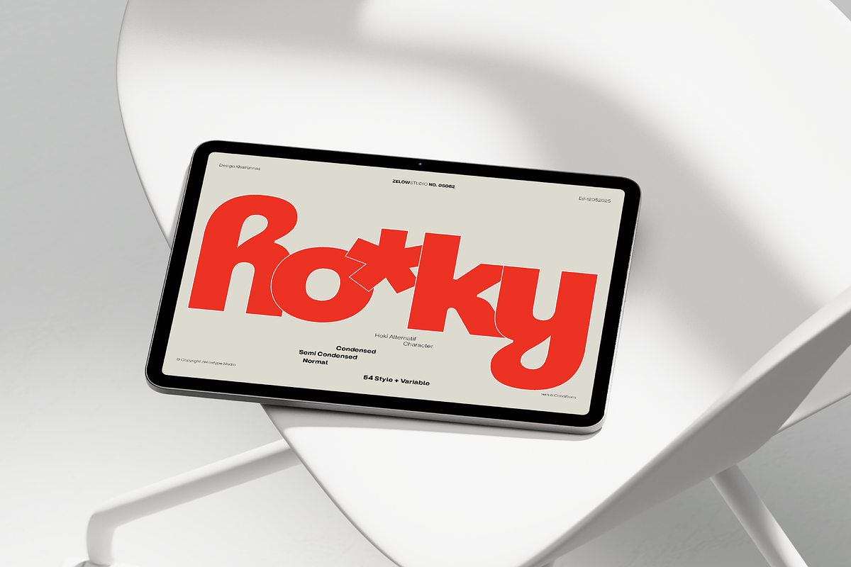 ZT Hoky Geometric - 54 Fonts, a Sans Serif Font by zelow type (Photo 15 of 15)