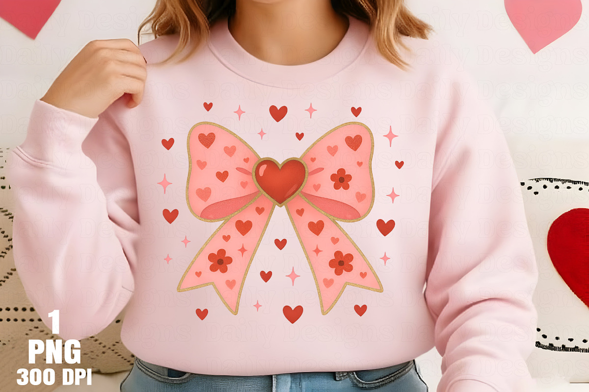 Coquette Bow Heart Png, an Illustration by Daily.Designs (Photo 2 of 5)
