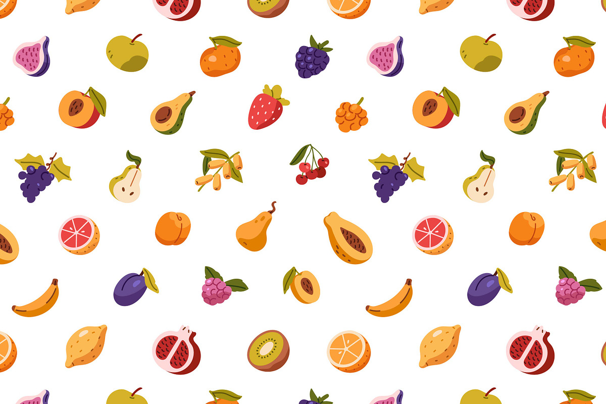 Fruits & vegetables icons set, a Food Illustration by PaperTrident (Photo 12 of 14)