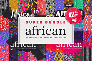 African Ankara Wax Patterns Bundle