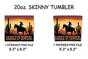 Saddle Up Cowgirl 20oz Tumbler, an Arts & Entertainment Photo by LamanAzalea (Thumbnail 2 of 2)