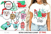 Retro Christmas Clipart 1950s, an Illustration by SLS Lines (Thumbnail 2 of 7)