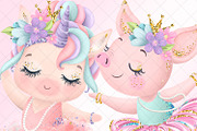 My Cute Ballerina Clipart, a Decorative Illustration by Masha  Studio (Thumbnail 3 of 11)