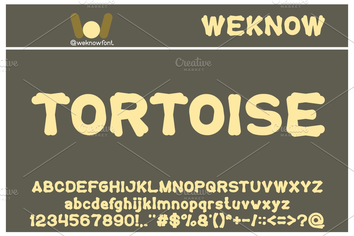 tortoise font, a Font by weknow (Photo 3 of 5)