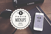 9 Vintage iPhone real photo mockups, an iPhone Mockup by show it better (Thumbnail 1 of 5)
