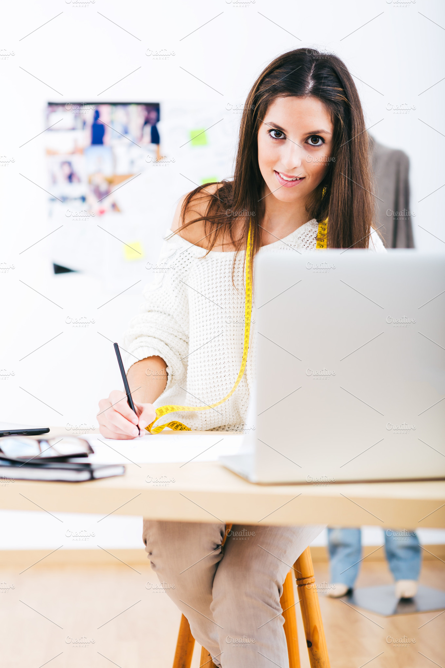 Designer containing woman, designer, and girl, a Business Photo by fotopitu