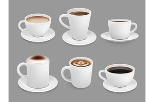 Coffee Cup Collection. Hot Drinks