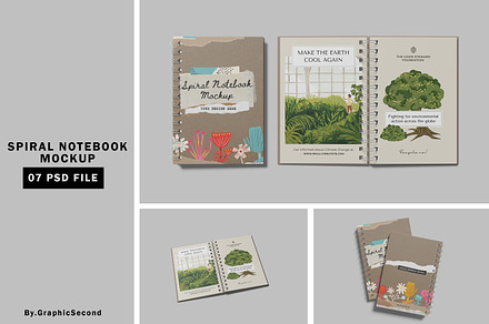 Spiral Notebook Mockup